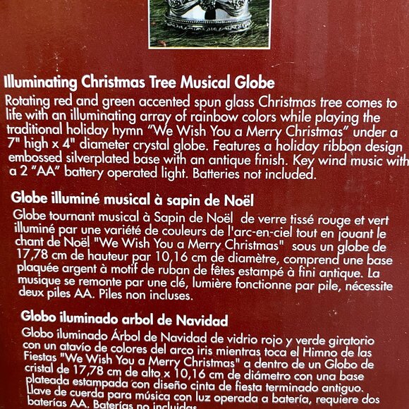 International Silver C. Revolving Musical Globe - Picture 10 of 12